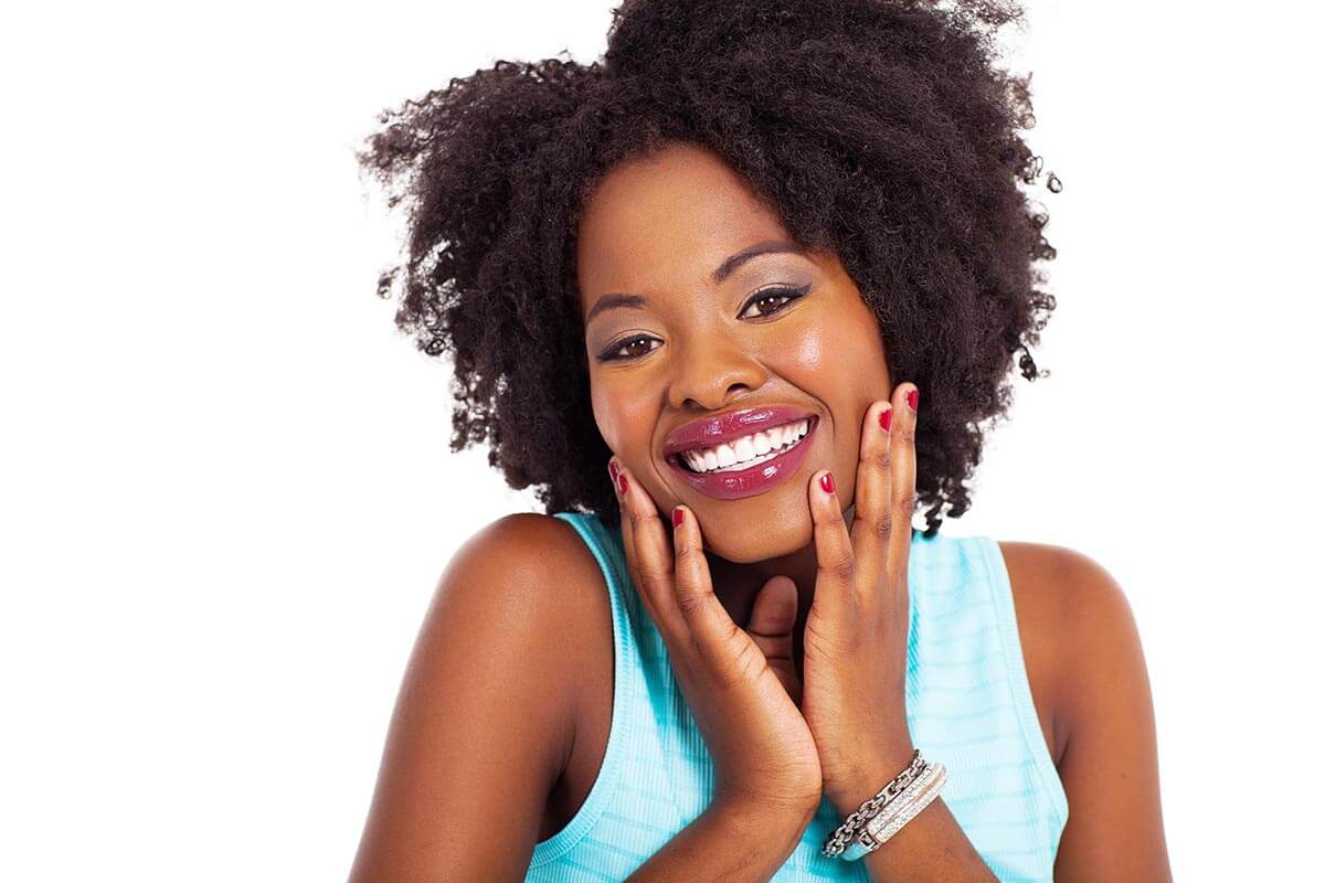 Black woman smiling